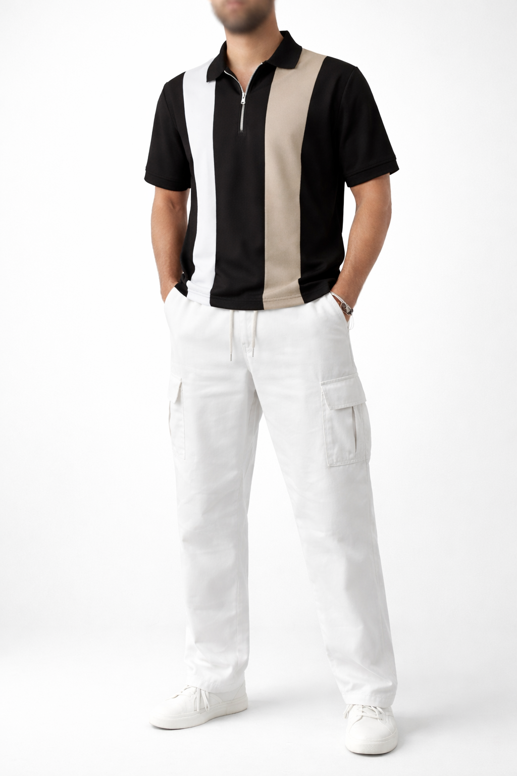 Premium Half-Zip Polo Shirt and trouser for Men