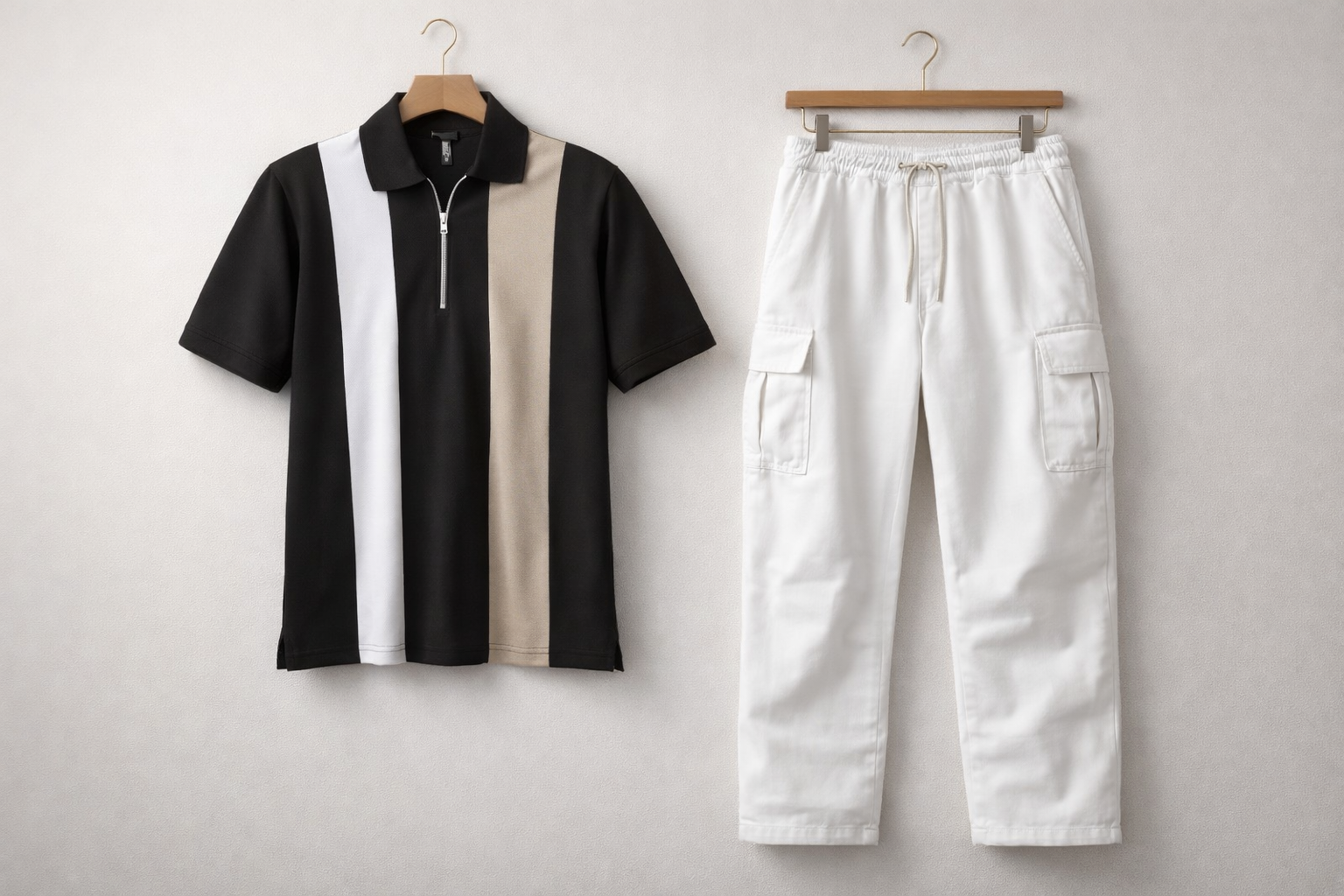 Premium Half-Zip Polo Shirt and trouser for Men